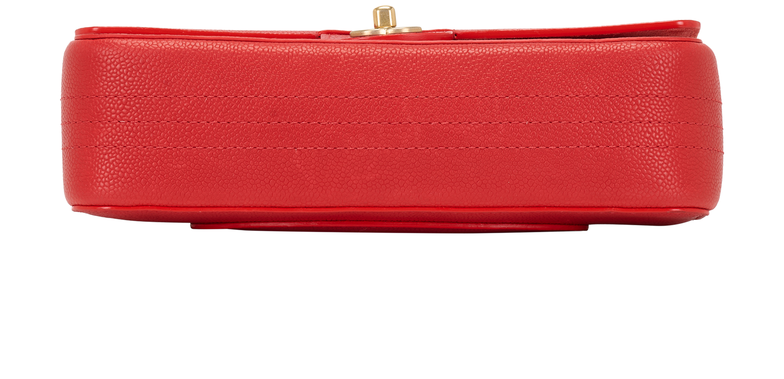 Classic Medium Double Flap, &pound;3,500, Handbags, Red, Caviar, Top view